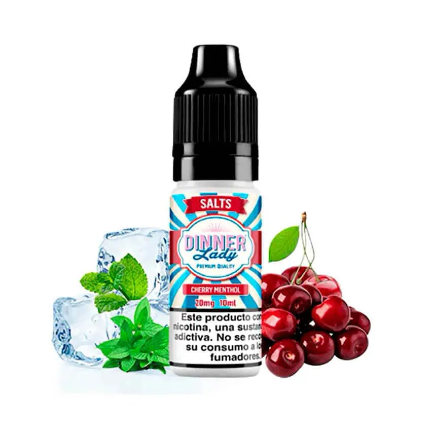 Dinner Lady Salts Cherry Menthol 10ml 20Mg