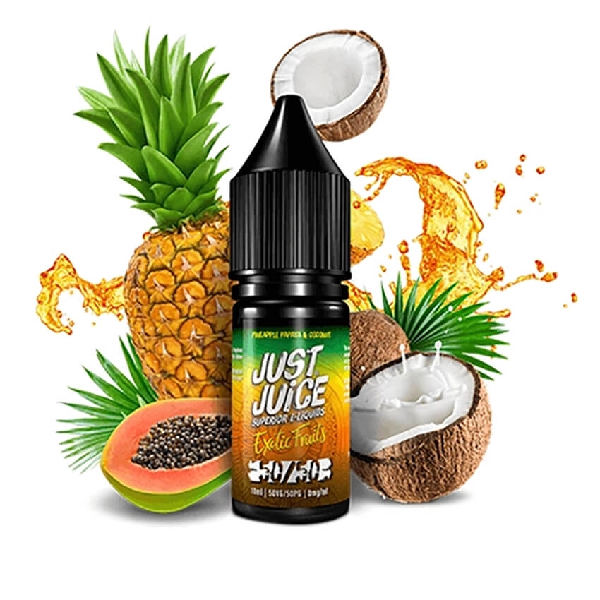 Just Juice Exotic Fruits Papaya, Pineapple & Coconut 50:50 10ml