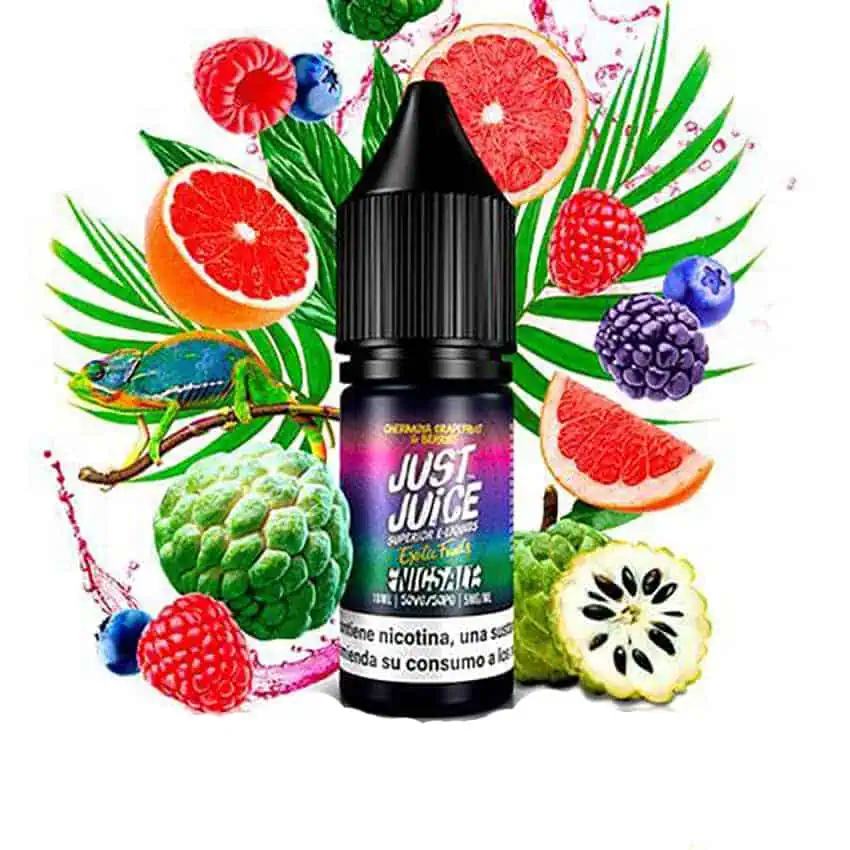 Just Juice Nic Salt Exotic Fruits Cherimoya, Grapefruit & Berries 10ml