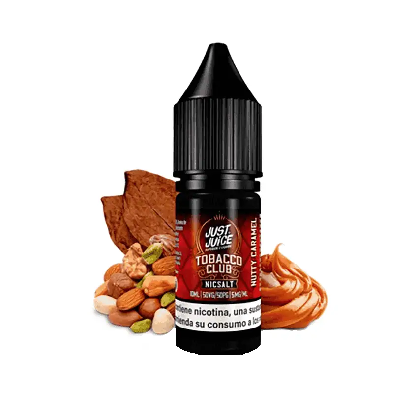 Just Juice Nic Salt Tobacco Club Nutty Caramel 10ml