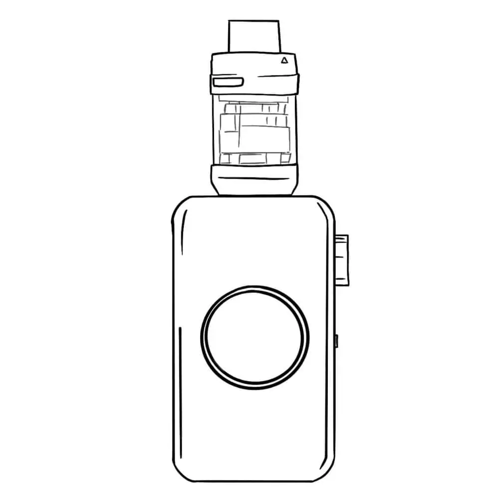 Vape box con atomizador para vapear líquidos electrónicos, estilo Street Vape One.