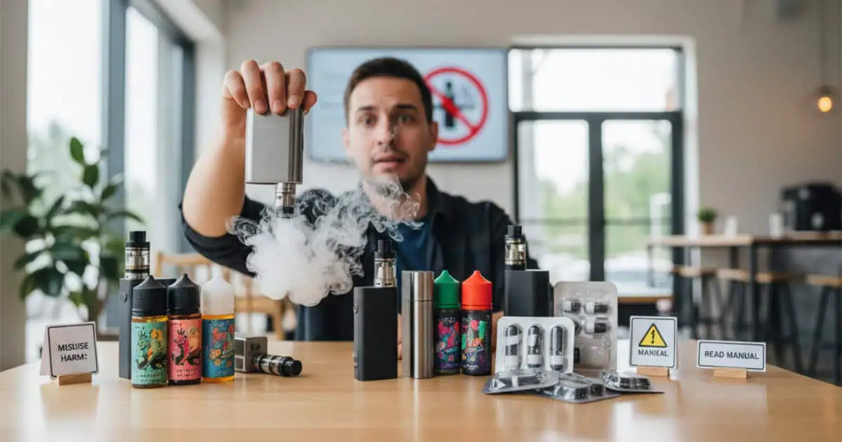 errores al usar sales de nicotina