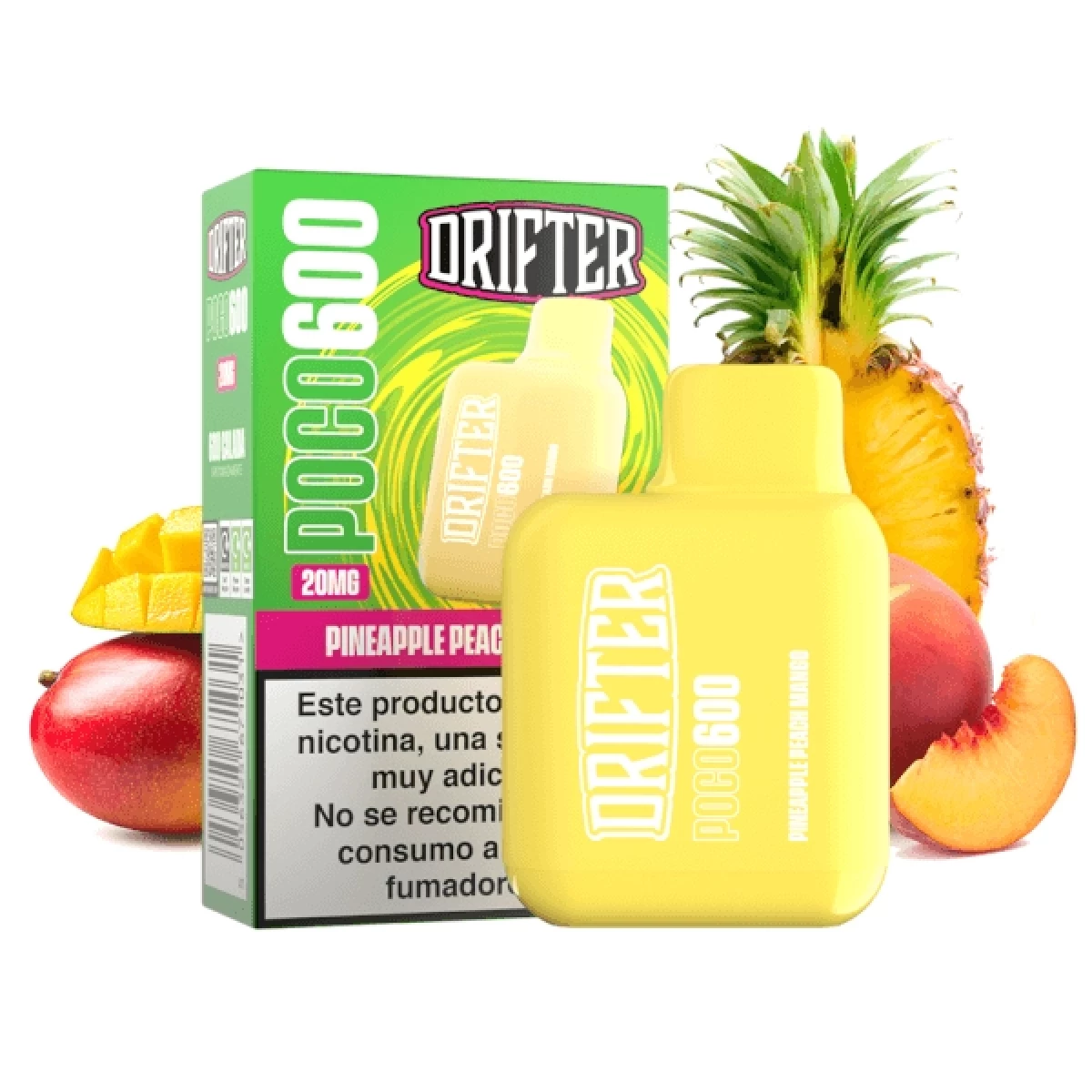 Drifter desechable Poco 600 Pineapple Peach Mango 20mg 2ml