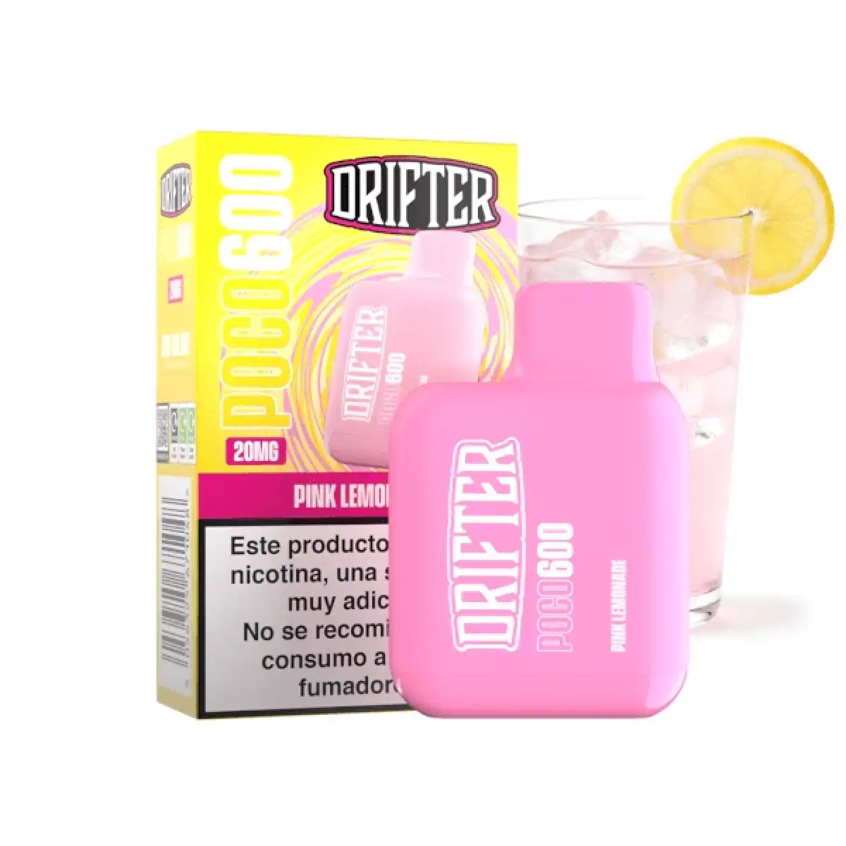 Drifter desechable Poco 600 Pink Lemonade 20mg 2ml