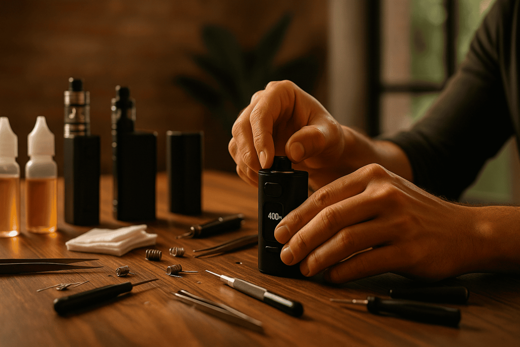cómo ajustar la potencia de tu vaper