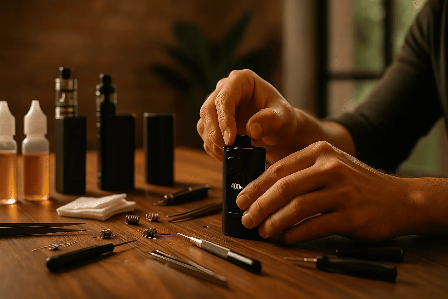 cómo ajustar la potencia de tu vaper