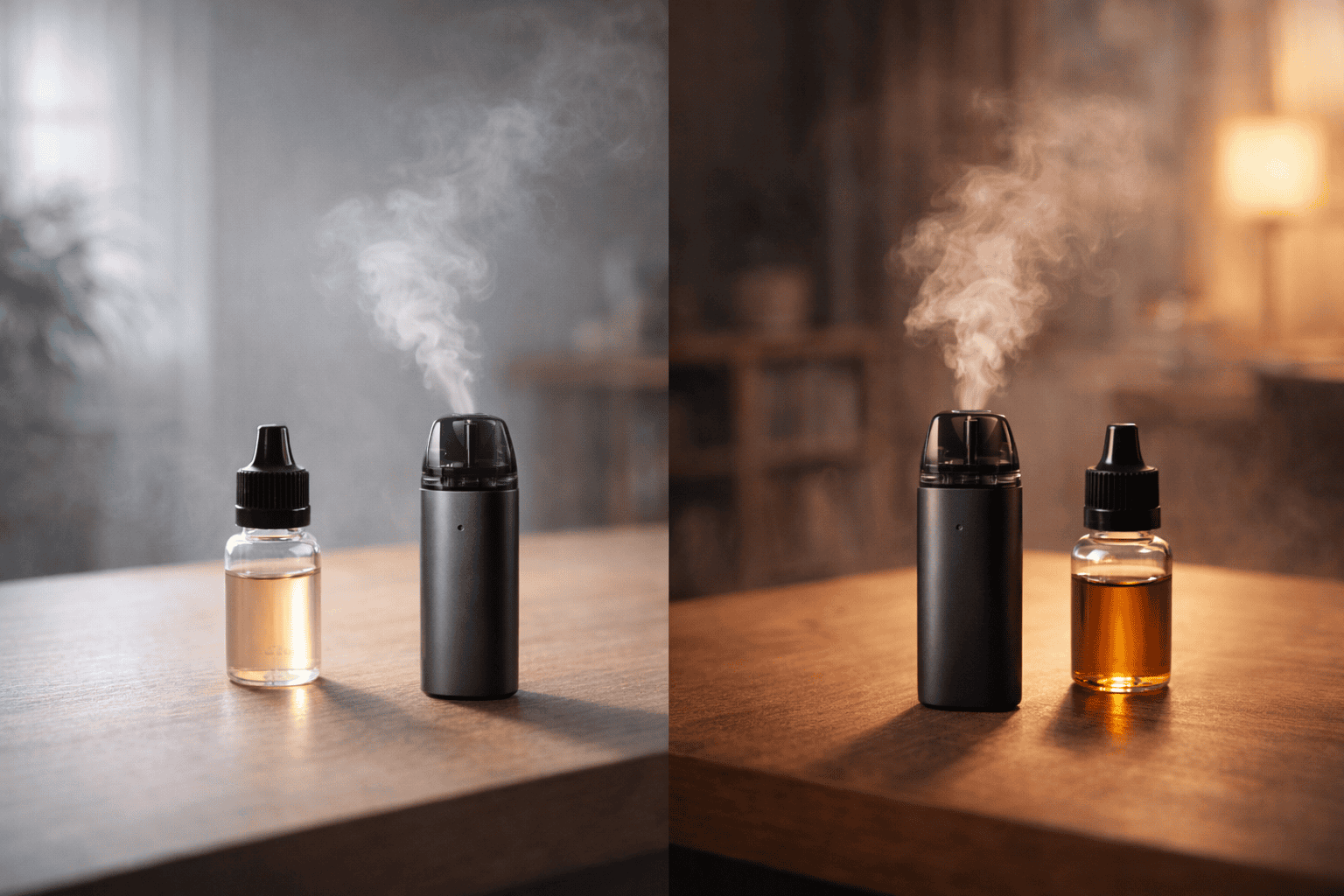 Sales suaves y fuertes en vaporizadores.