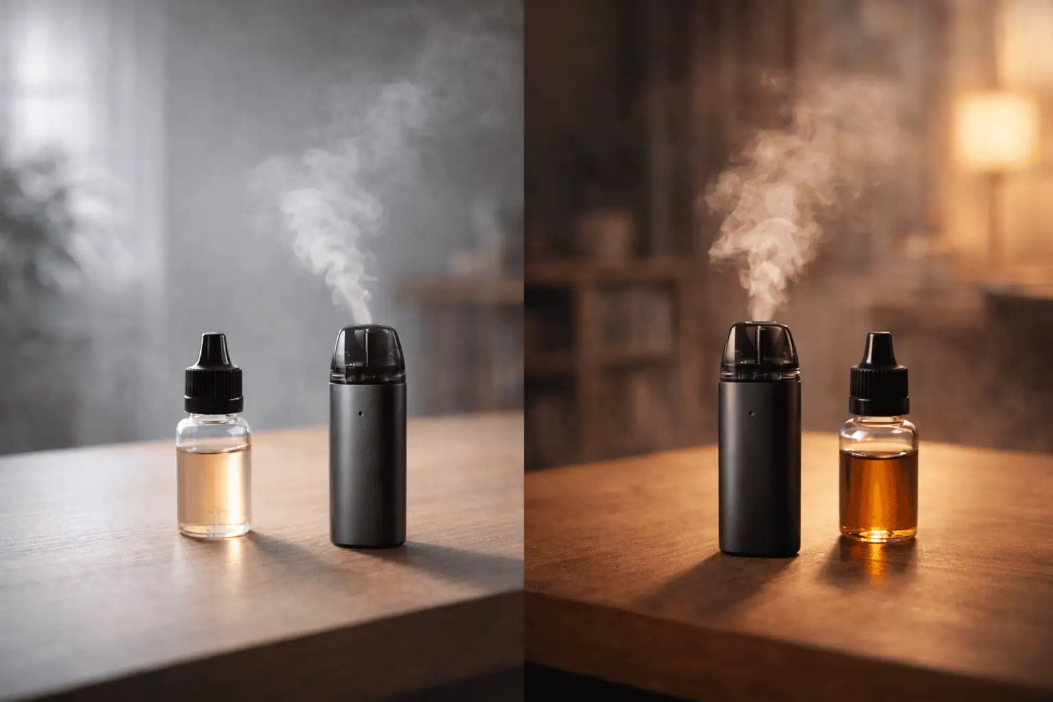 Sales suaves y fuertes en vaporizadores.