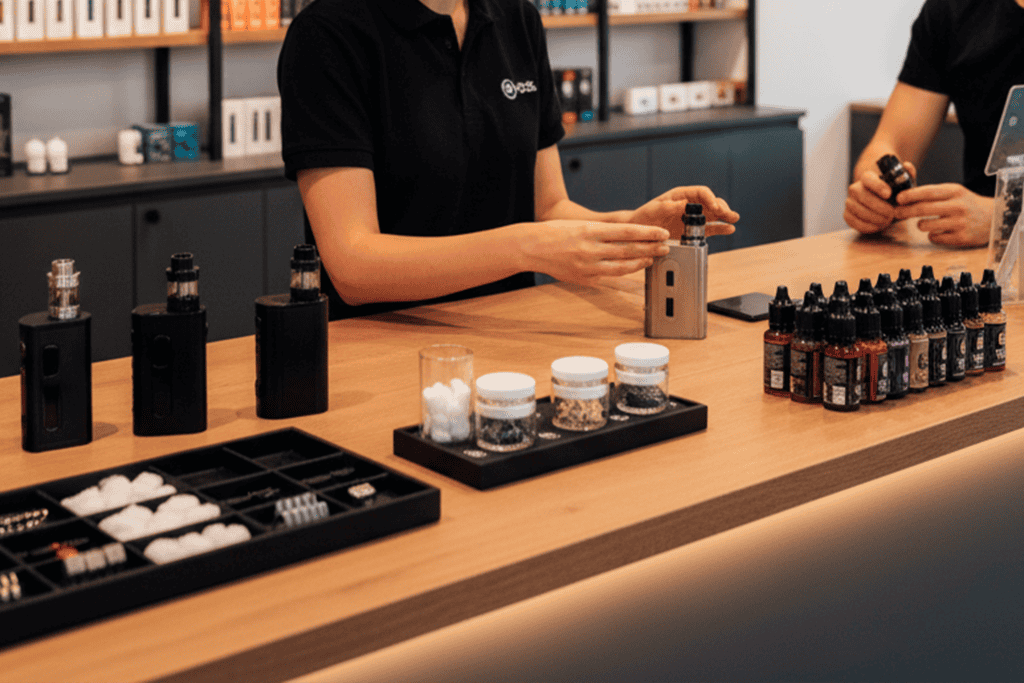 Asesoría en tiendas especializadas de vapers y líquidos para vapear.