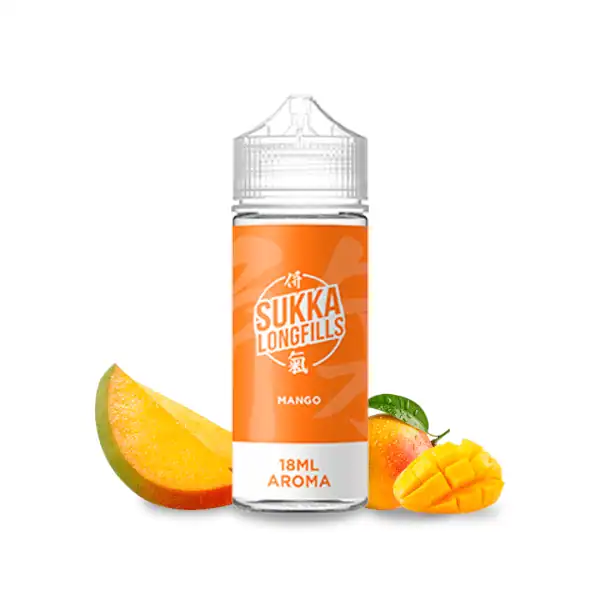 Aroma Mango Sukka Longfill 18ml para vaporizadores y líquidos de vapeo.