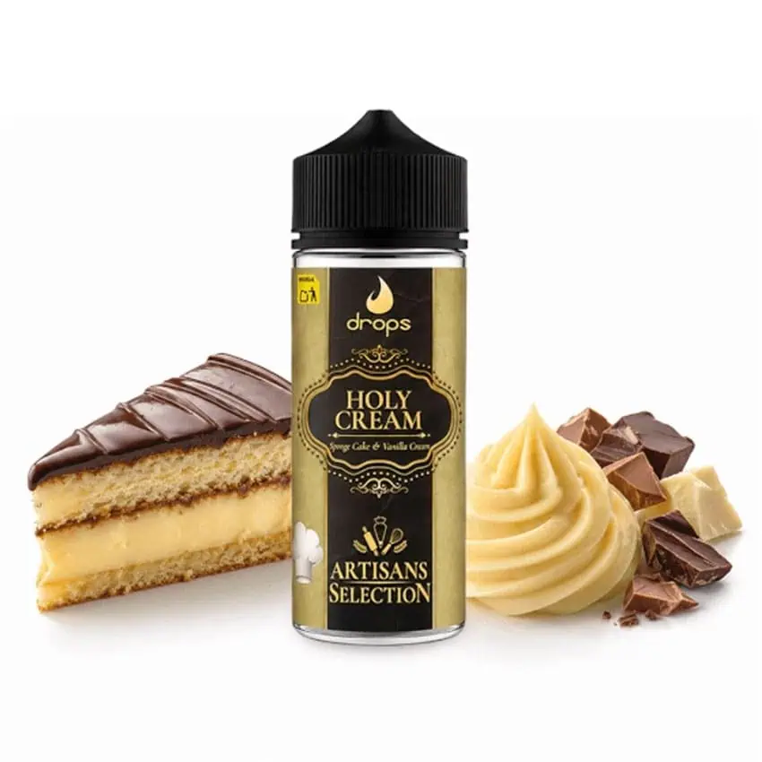 E-líquido Holy Cream con sabor a pastel de reyes y crema de vainilla.