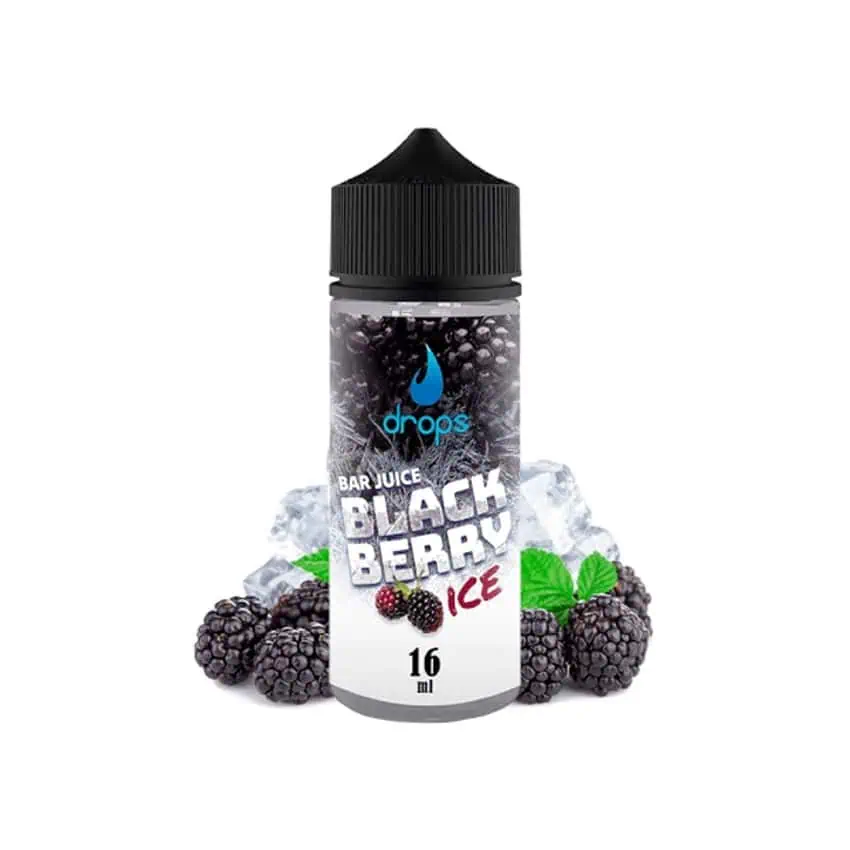 E-Liquid Blackberry Ice para vapear, sabor intenso y refrescante.