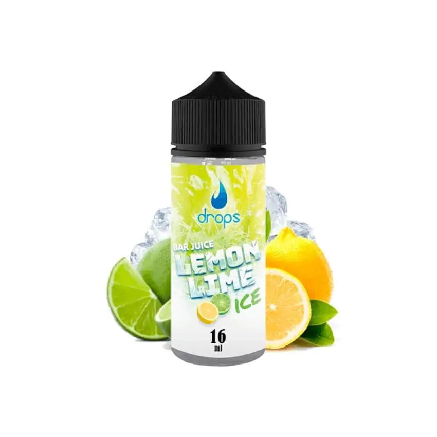 E-Liquid sabor limón y lima con hielo para vapear en Drops.
