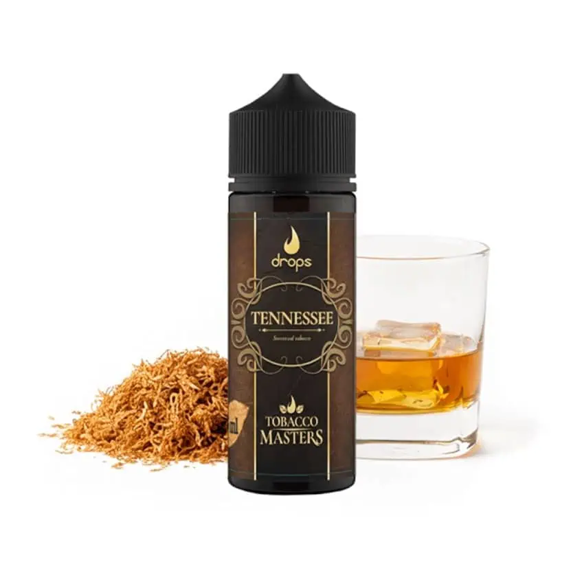 E-Liquid Tennessee Longfill para vaporizadores, sabor tabaco intenso.